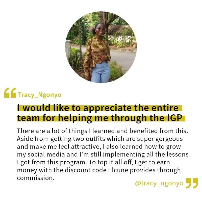 Growth Media testimonial from an influencer participant sharing success and appreciation for the Influencer Growth Program.