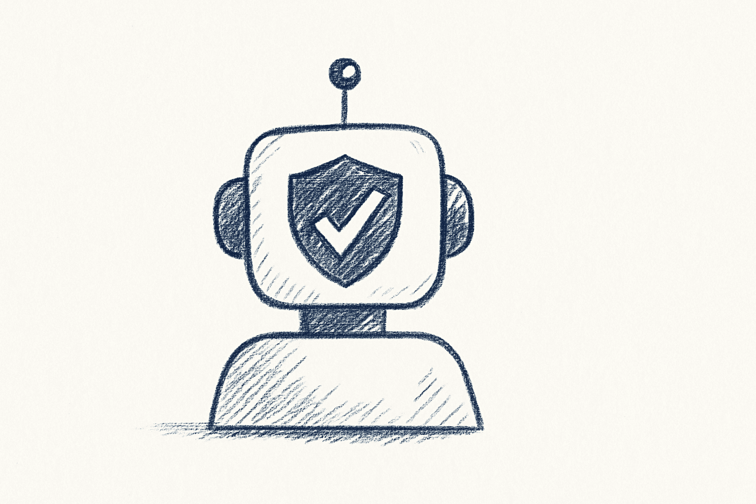 AI content strategy 2026 — minimalist sketch illustration